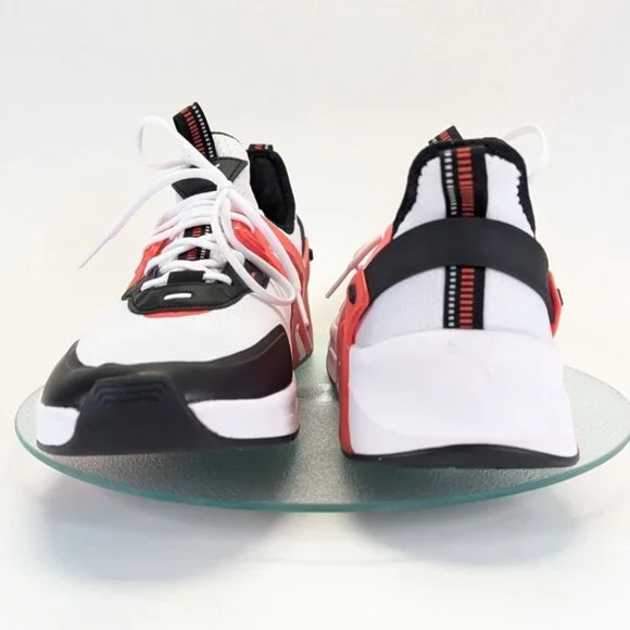PUMA MMS Pacer Future Mens 11.5 White Black Red Athletic Sneakers - Picture 5 of 9
